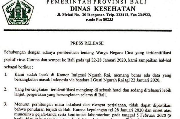 Press Release Kadiskes Bali